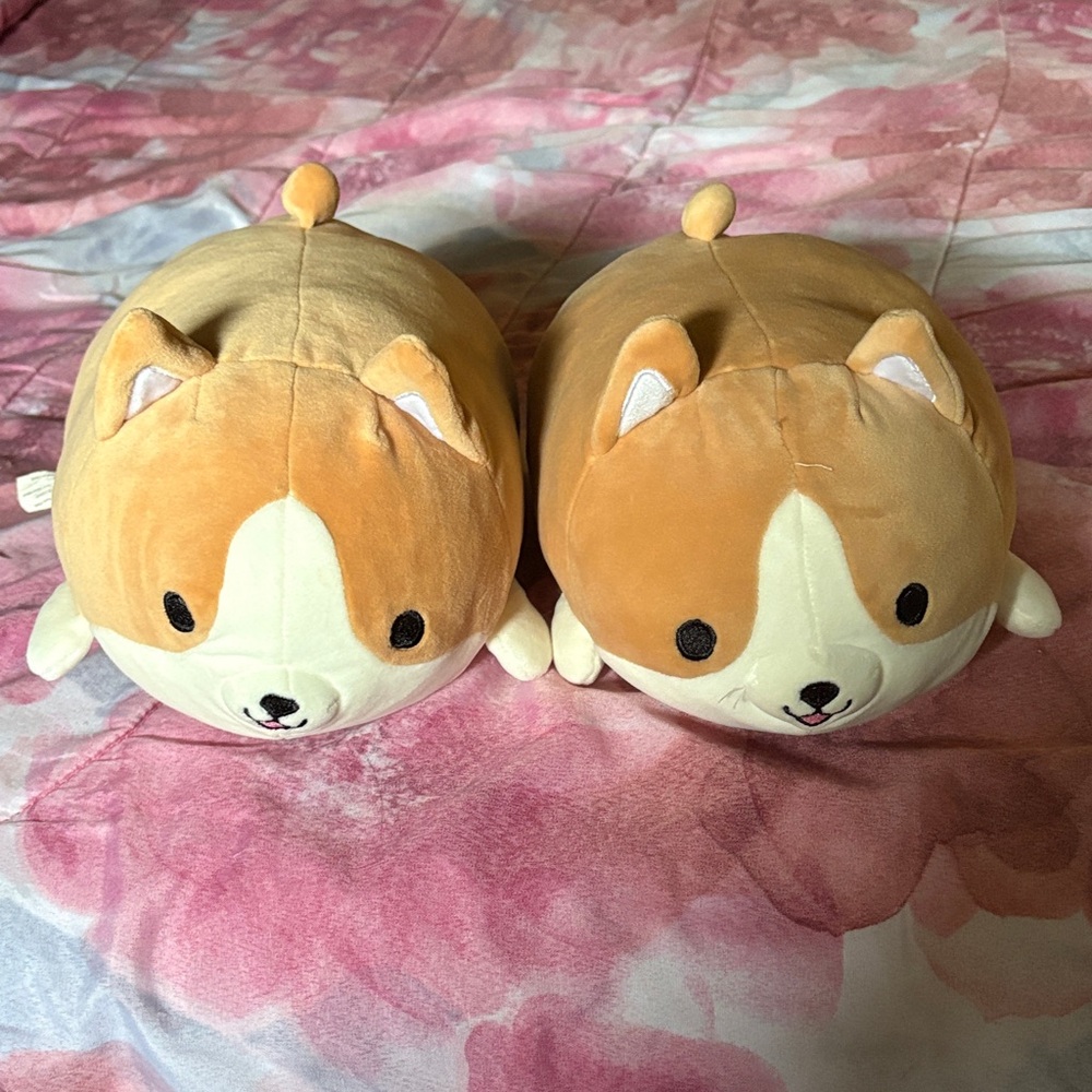 Cute Corgi Plush Duo (2 Corgi Plushies!)